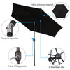 3 Color Garden Parasol Sun Umbrella Canopy Patio Garden Sun Shade 2/2.5/2.7/3M