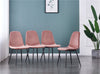 Dining Chairs 2/4/6pcs Modern Suede/Velvet Back Sturdy metal Legs Office/Cafe