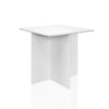 Mondeer 5PC Wooden Dining Table Set 4 Stools Soft Cushion Space Saving White