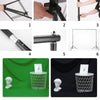 Photo Studio Background Black White Green Screen Backdrop Light Stand Kit