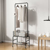 Heavy Duty Clothes Rail Home Shop Garment Hanging Display Stand Rack On Wheels