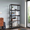 5 Tiers Floor Bookshelf Etagere Bookcase Industrial Wood Shelf Living Room Stand