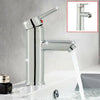 Cloakroom Chrome Luxury Bathroom Modern Basin Sink Mono Mixer Tap with 2 Hoses