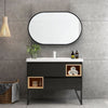 70*40cm Oval Arched Wall Mounted Mirror Bathroom Bedroom Makeup Dressing Mirror
