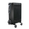 Oil Filled Radiator 6 7 9 11 Fin Electric Heater With Timer Thermostat Black UK