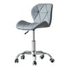 Faux Leather Computer Desk Office Chair Lift Swivel Small Adjustable Chrome Legs