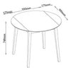 COAST WHITE/GREY DROPLEAF DINING TABLE & CHAIRS KITCHEN DINING ROOM FURNITURE