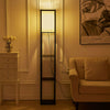 160cm Shelf Floor Lamp Living Room Bedroom Reading Lamp Storage Display Shelving