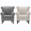Upholstered Winged Armchair High Back Chair Sherlock Sofa Fabric Fireside Rivet