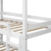 Triple Bunk Bed Pine Wood Kids Children High Sleeper 3Ft Single Bunk Beds Frame