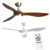 Large 52" Ceiling Fan with 3 Color Light Remote Control 6 Speed Level Reversible