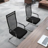 2 PCS Office Guest Chairs Meeting Room Conference Chair w/ Metal Sled Base