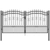 Fence Gate with Spear Black 305x198 -coated Steel M0R3