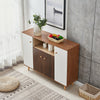 Modern 4 Door 3 Shelf Storage Cupboard Cabinet Sideboard Table Hallway Kitchen
