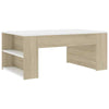 Wooden Coffee Tea Table Modern W/Side Shelf Storage Living Room Home Furniture