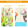 Foldable Baby Play Mat Double-Sided Crawling Mat Waterproof Large Foam Playmat