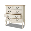 Juliette Shabby Chic Champagne chest of drawers. 5 Drawer Chest ASSEMBLED