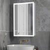 Single Door Led Medicine Cabinet with Mirror 50*70CM Bathroom Wall 3 Color Mode