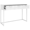 Living Room Modern Console Table White 106x35x75 cm Steel