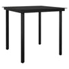 5 Piece Garden Dining Set Black V6A3