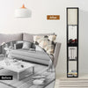 Wood Floor Lamp Modern Standing Light with Shelves USB Charging Port Drawer Bulb