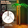 Pre-Lit Artificial Palm Tree Tropical LED Rope Light Patio Garden Tree Decor