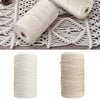 2mm 200m Natural Cotton Twisted Cord Rope Artisan Macrame String DIY Craft UK