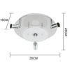 Modern LED Ceiling Lights Adjustable Spotlight 4 Way Round Plate with 4x Bulbs