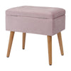 Dressing Table Stool Storage Vanity Chair Trunk Suitcase Designed Ottoman Pink