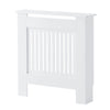 Modern Radiator Cover Cabinet MDF Vertical Slat Shelve Home Furniture White