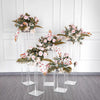 60/80/100cm Clear Tall Flower Stand Pedestal Plinth Display Cake Holder Wedding