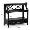 Narrow Console Table Entryway Table Sofa Side End Table w/ Drawer & Open Shelf