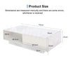 Modern High Gloss Coffee Table With Storage Drawer For Living Room White Black