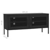 TV Cabinet Steel Stereo Hifi Cabinet Media Unit TV Stands Multi Colours