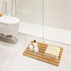 Portable Bamboo Bath Mat Foldable Non-Slip Wooden Shower Mat Slatted Duck-Board