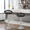 2x Plastic Bar Stools Swivel Pub Kitchen Breakfast Bar High Chair Gas Lift Stool