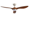52 INCH Ceiling Fan with 3 Color Light 3 Blades LED Lighting Remote Control Fans