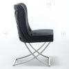 Vanquish Premium Button Back Velvet Dining Chair Brampton Cross Legs Chrome 2023