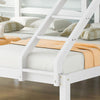 3FT Triple Sleeper Table Ladder Solid Pine Wooden Bunk Bed Children Single White
