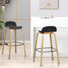 2x Bar Stools Bar Iron Breakfast Chair w/ Footrest Counter Height Seat Home Shop