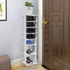 7-Tier Wooden Shoe Storage Rack Organiser Cabinet Shelf Stand Holder Home White