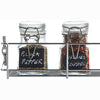 32pc Chrome 4 Tier Spice Herb Rack Jar Holder for Wall or Kitchen Cupboard