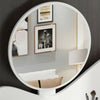 Corner Dressing Table Vanity Jewelry Makeup Desk Dresser White Mirror Bedroom