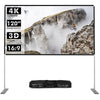 120" Projector Screen w/ Stand Indoor Outdoor Movie Screen 160° Viewing Angle