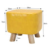 Small Square/Round Footstool Pouffe Sofa Stool Chair Velvet Fabric Padded Seat