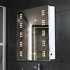 Bathroom LED Mirror Cabinet with Shaver Socket Bluetooth Music Sensor 2 Doors