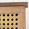 Wooden Rattan Wall Mounted 6 Key Hanger Storage Box Organiser Cabinet Holder