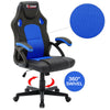 Blue Swivel PU Leather Mesh Office Racing Sport Gaming Tilt Computer Desk Chair