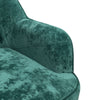 Luxury Crushed Velvet Armchair Wingback Padded Tub Chair Cafe Sofa W/ Metal Legs