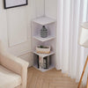 3/4 Tier Wooden Corner Shelf Plants Stand Storage Display Bookcase Organizer UK